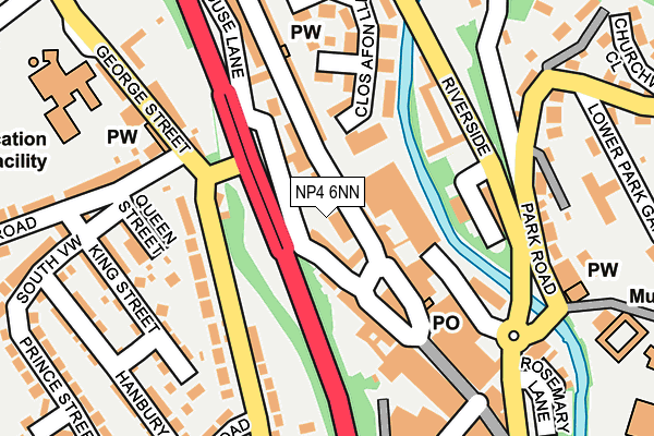 NP4 6NN map - OS OpenMap – Local (Ordnance Survey)