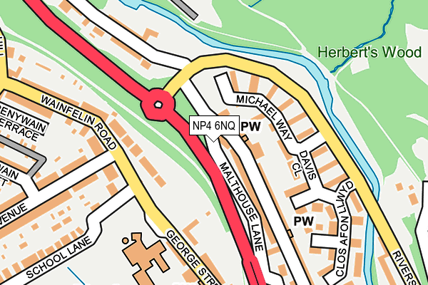 NP4 6NQ map - OS OpenMap – Local (Ordnance Survey)