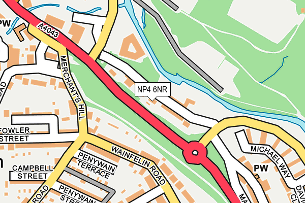 NP4 6NR map - OS OpenMap – Local (Ordnance Survey)