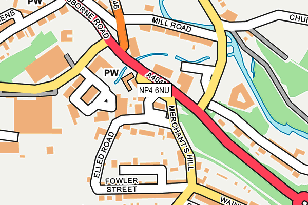 NP4 6NU map - OS OpenMap – Local (Ordnance Survey)