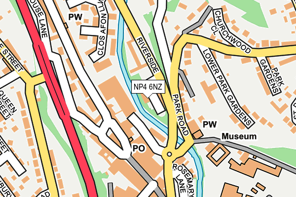 NP4 6NZ map - OS OpenMap – Local (Ordnance Survey)