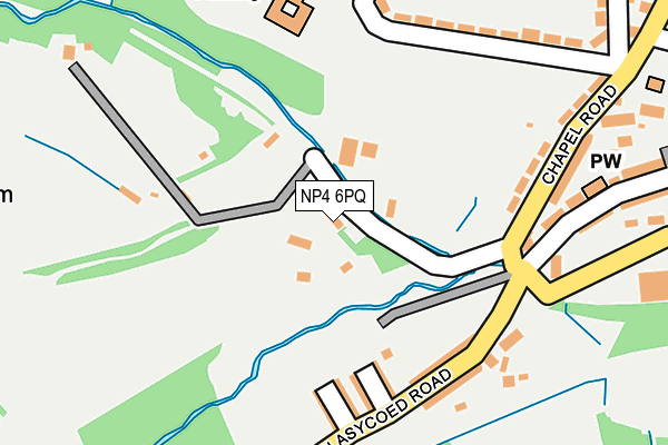 NP4 6PQ map - OS OpenMap – Local (Ordnance Survey)