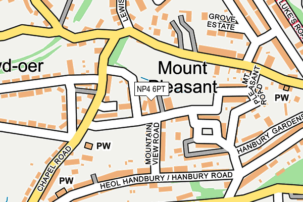 NP4 6PT map - OS OpenMap – Local (Ordnance Survey)