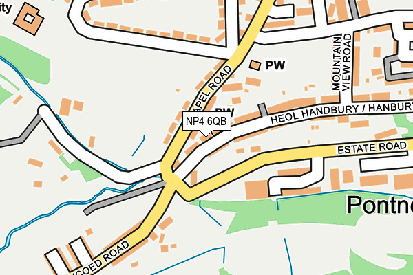 NP4 6QB map - OS OpenMap – Local (Ordnance Survey)