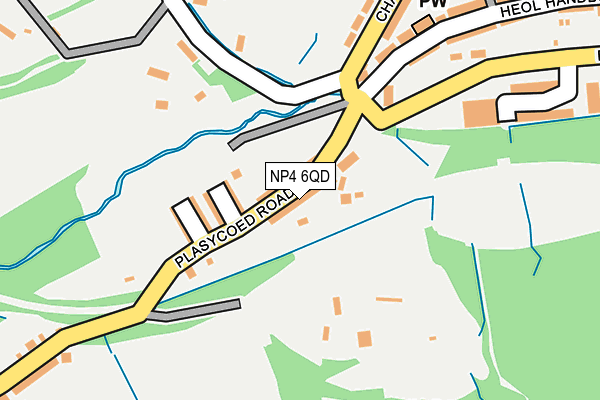 NP4 6QD map - OS OpenMap – Local (Ordnance Survey)