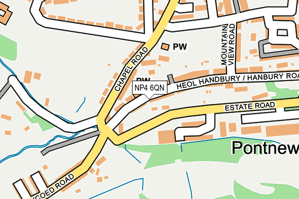 NP4 6QN map - OS OpenMap – Local (Ordnance Survey)