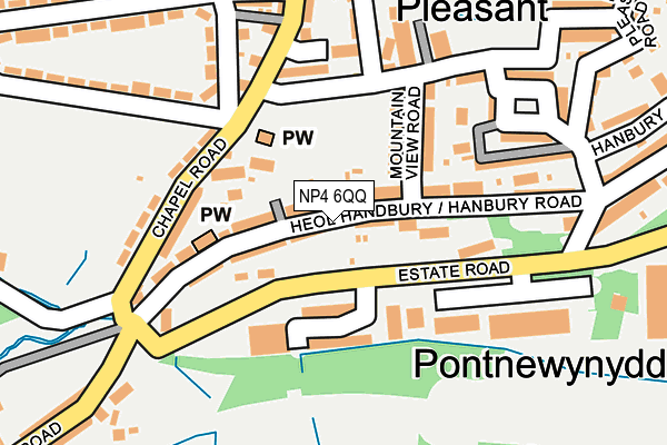 NP4 6QQ map - OS OpenMap – Local (Ordnance Survey)