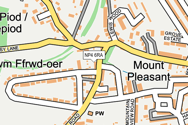 NP4 6RA map - OS OpenMap – Local (Ordnance Survey)