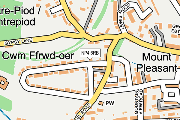 NP4 6RB map - OS OpenMap – Local (Ordnance Survey)