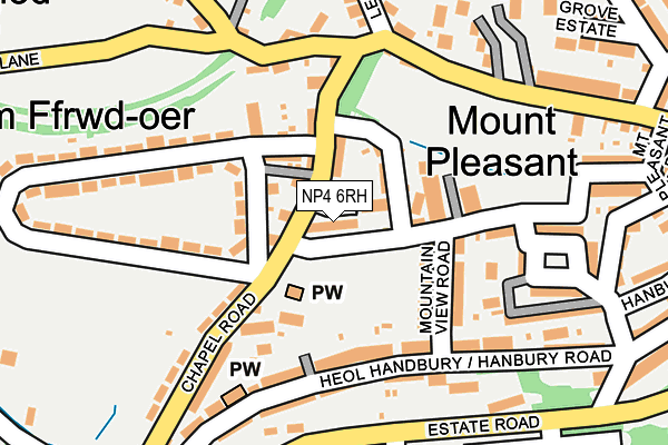 NP4 6RH map - OS OpenMap – Local (Ordnance Survey)