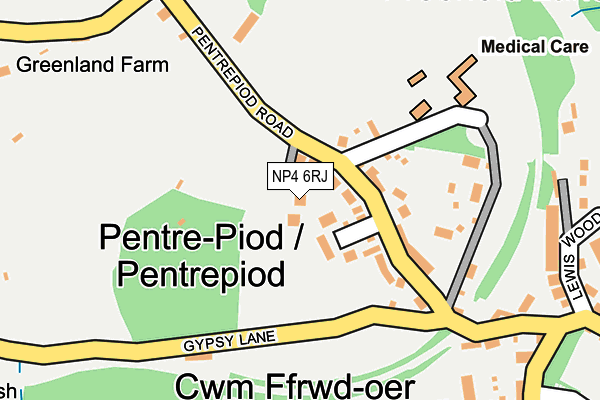 NP4 6RJ map - OS OpenMap – Local (Ordnance Survey)