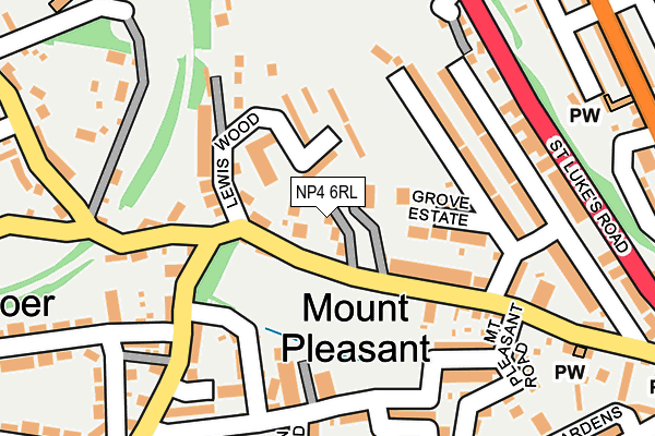 NP4 6RL map - OS OpenMap – Local (Ordnance Survey)