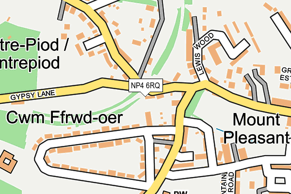 NP4 6RQ map - OS OpenMap – Local (Ordnance Survey)