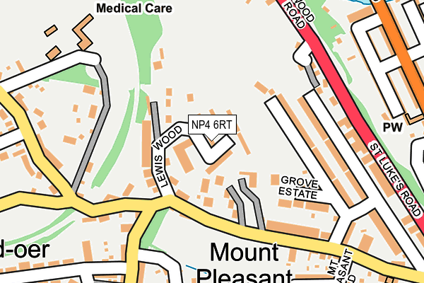 NP4 6RT map - OS OpenMap – Local (Ordnance Survey)