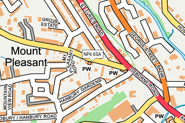 NP4 6SA map - OS OpenMap – Local (Ordnance Survey)