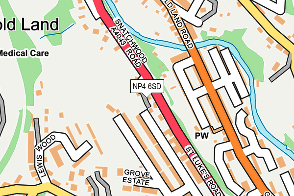 NP4 6SD map - OS OpenMap – Local (Ordnance Survey)