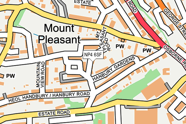 NP4 6SF map - OS OpenMap – Local (Ordnance Survey)