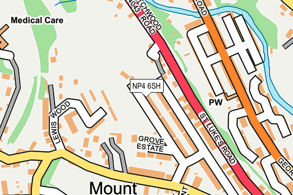 NP4 6SH map - OS OpenMap – Local (Ordnance Survey)