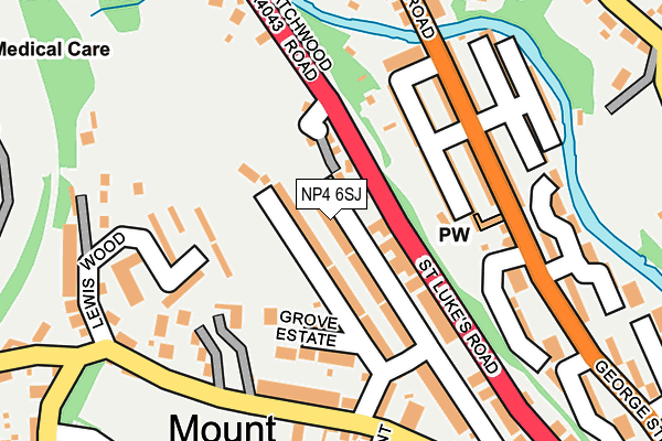 NP4 6SJ map - OS OpenMap – Local (Ordnance Survey)
