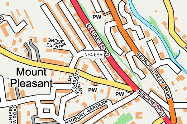 NP4 6SR map - OS OpenMap – Local (Ordnance Survey)