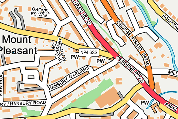 NP4 6SS map - OS OpenMap – Local (Ordnance Survey)