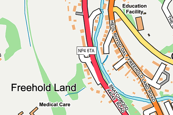 NP4 6TA map - OS OpenMap – Local (Ordnance Survey)
