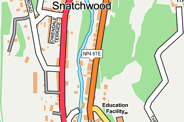 NP4 6TE map - OS OpenMap – Local (Ordnance Survey)