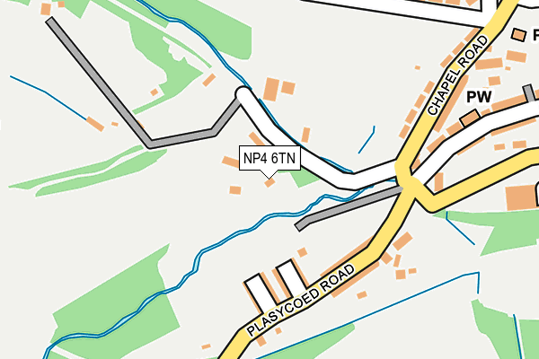 NP4 6TN map - OS OpenMap – Local (Ordnance Survey)