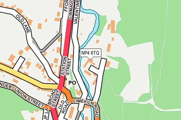 NP4 6TQ map - OS OpenMap – Local (Ordnance Survey)