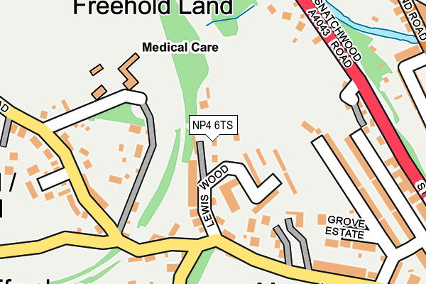 NP4 6TS map - OS OpenMap – Local (Ordnance Survey)