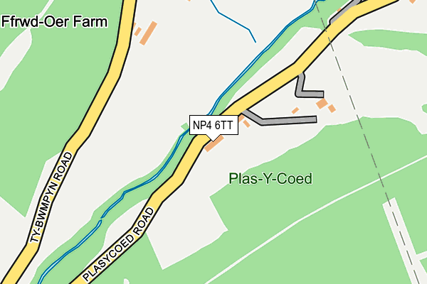 NP4 6TT map - OS OpenMap – Local (Ordnance Survey)