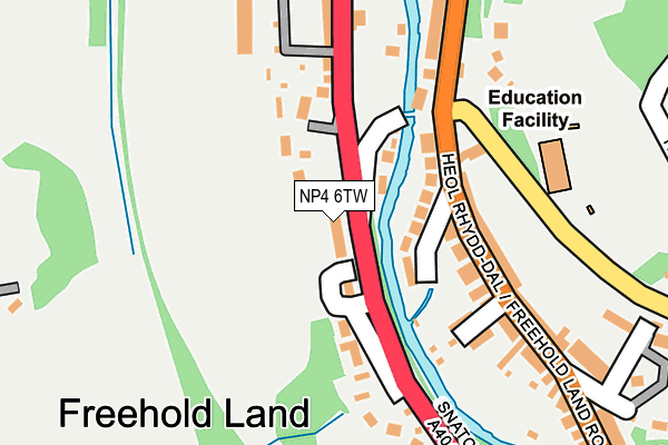 NP4 6TW map - OS OpenMap – Local (Ordnance Survey)