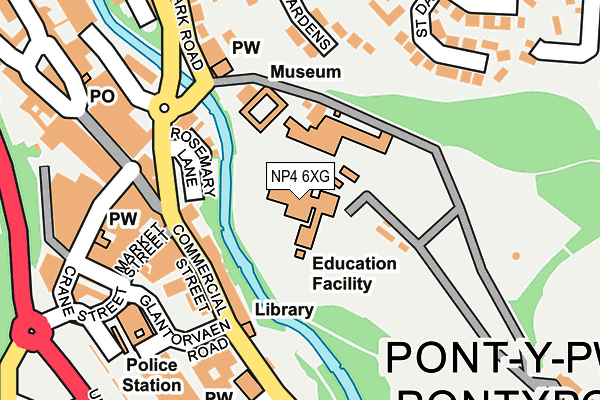 NP4 6XG map - OS OpenMap – Local (Ordnance Survey)