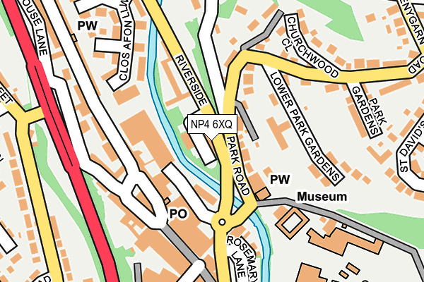 NP4 6XQ map - OS OpenMap – Local (Ordnance Survey)