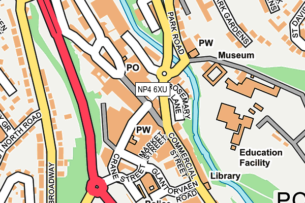 NP4 6XU map - OS OpenMap – Local (Ordnance Survey)