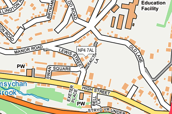 NP4 7AL map - OS OpenMap – Local (Ordnance Survey)