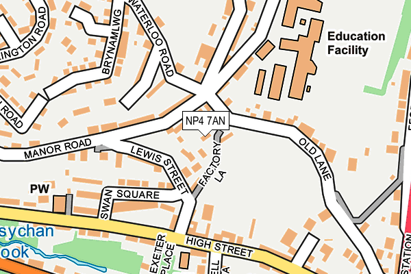 NP4 7AN map - OS OpenMap – Local (Ordnance Survey)