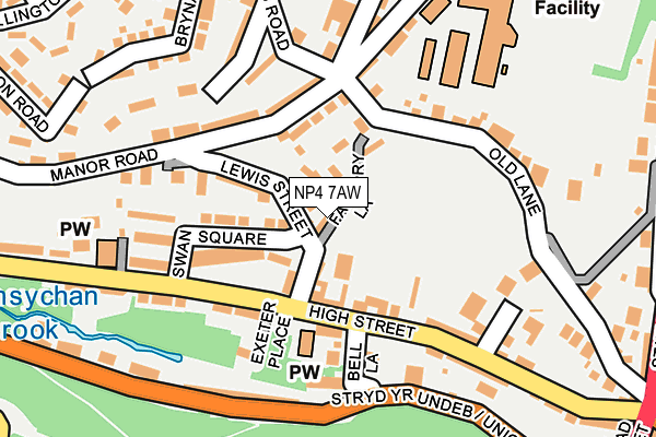 NP4 7AW map - OS OpenMap – Local (Ordnance Survey)