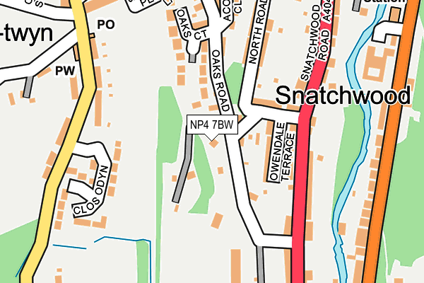 NP4 7BW map - OS OpenMap – Local (Ordnance Survey)