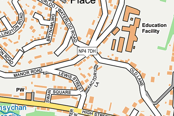 NP4 7DH map - OS OpenMap – Local (Ordnance Survey)