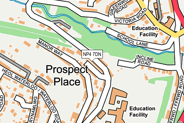 NP4 7DN map - OS OpenMap – Local (Ordnance Survey)