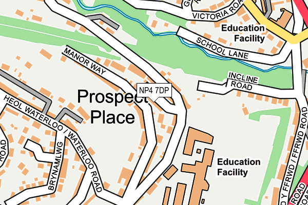 NP4 7DP map - OS OpenMap – Local (Ordnance Survey)