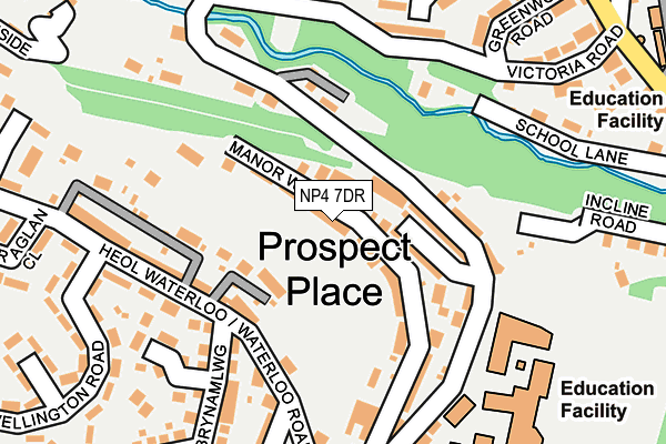 NP4 7DR map - OS OpenMap – Local (Ordnance Survey)