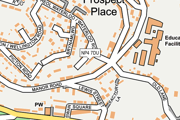 NP4 7DU map - OS OpenMap – Local (Ordnance Survey)