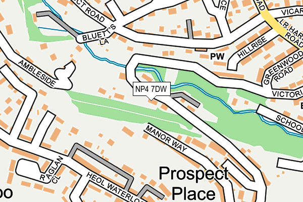 NP4 7DW map - OS OpenMap – Local (Ordnance Survey)