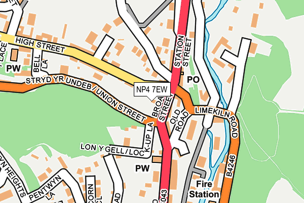 NP4 7EW map - OS OpenMap – Local (Ordnance Survey)