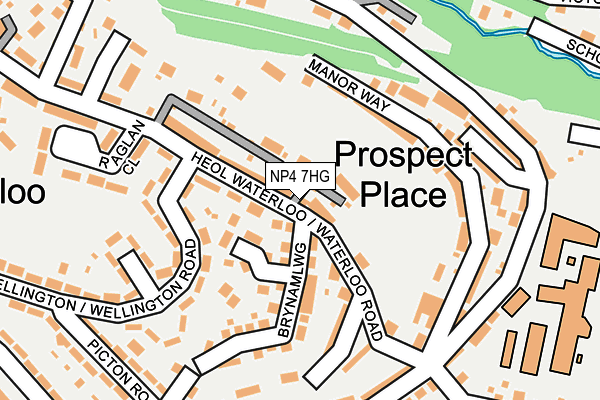 NP4 7HG map - OS OpenMap – Local (Ordnance Survey)