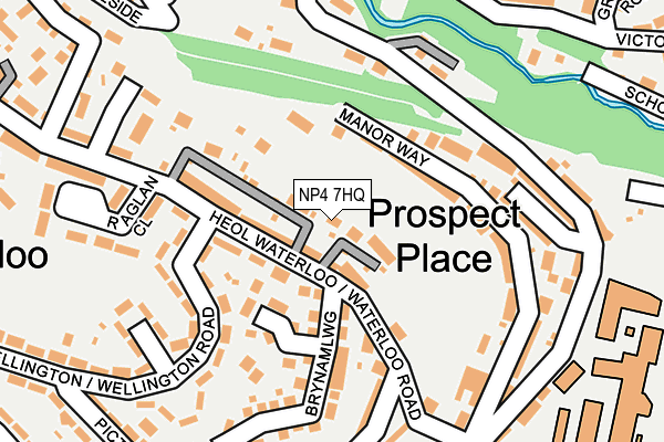 NP4 7HQ map - OS OpenMap – Local (Ordnance Survey)
