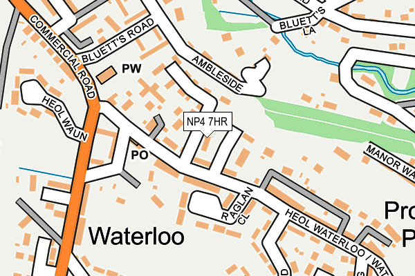 NP4 7HR map - OS OpenMap – Local (Ordnance Survey)