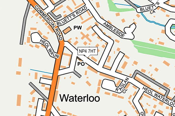 NP4 7HT map - OS OpenMap – Local (Ordnance Survey)
